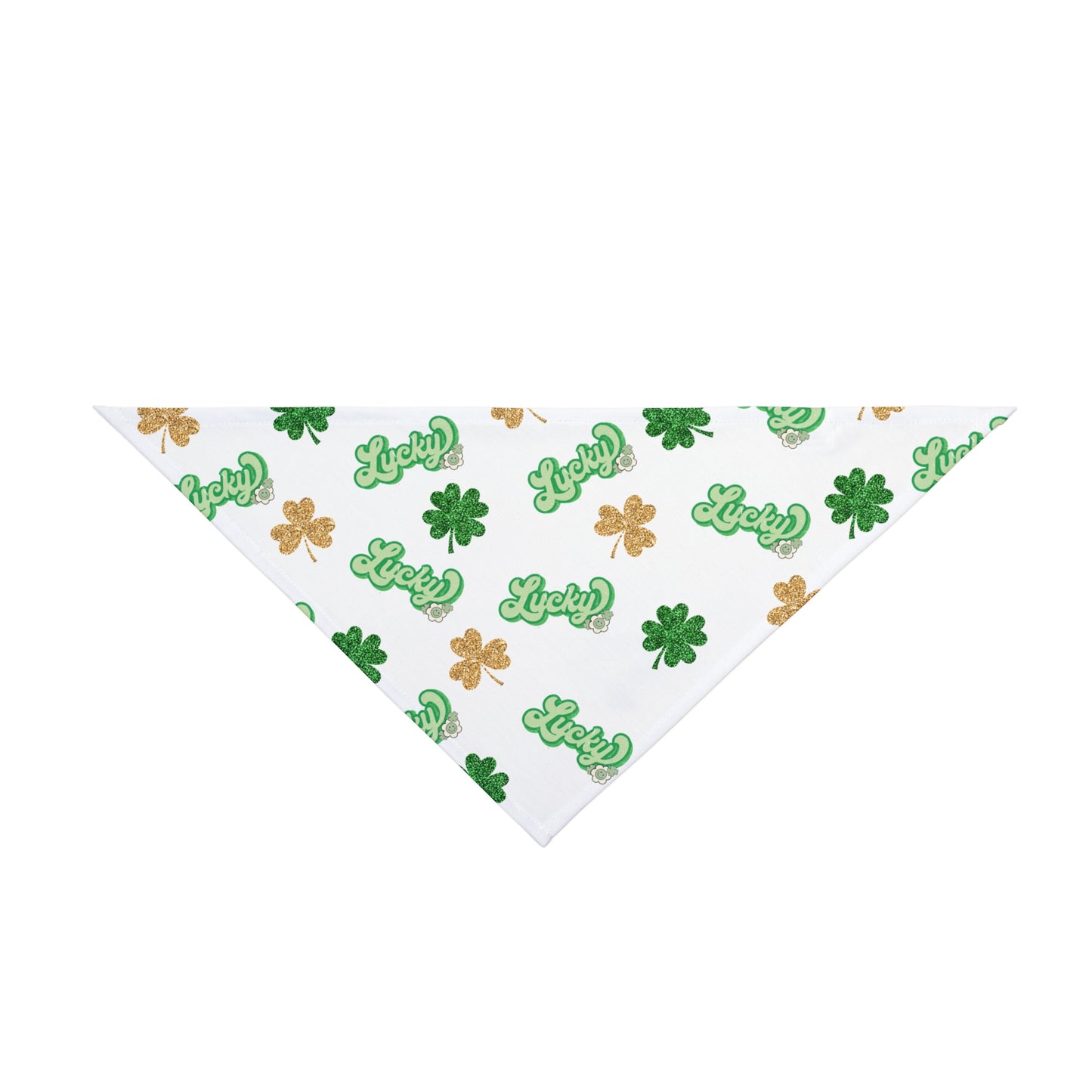 "Lucky" Print Pet Bandana for St. Patrick's Day Celebration