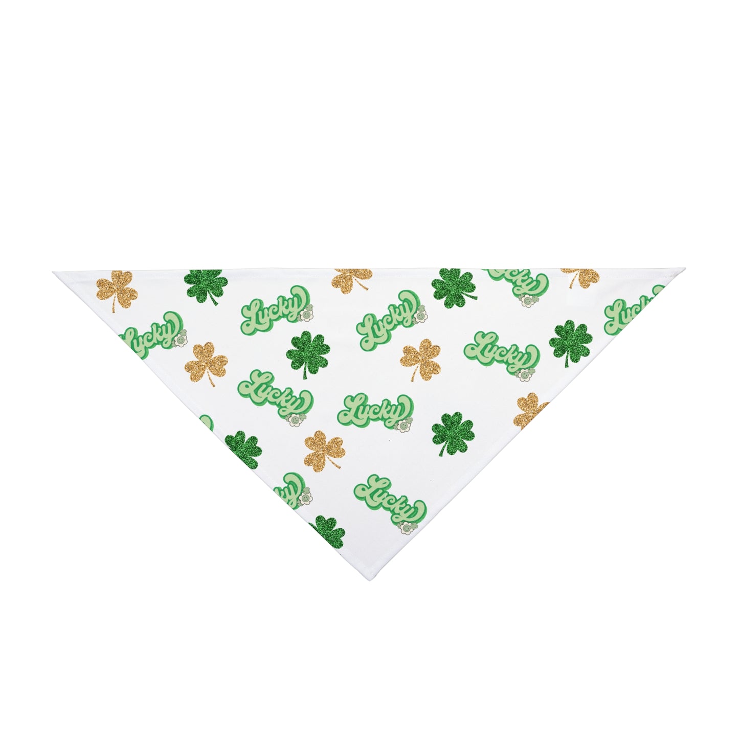 "Lucky" Print Pet Bandana for St. Patrick's Day Celebration