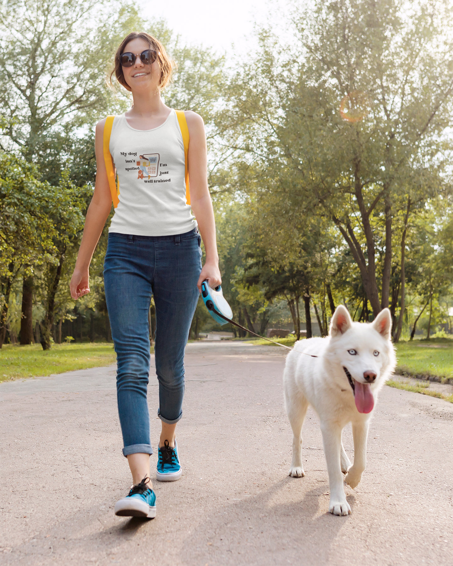 "My Dog Isn't Spoiled, I'm Just Well Trained" Women's Tank Top